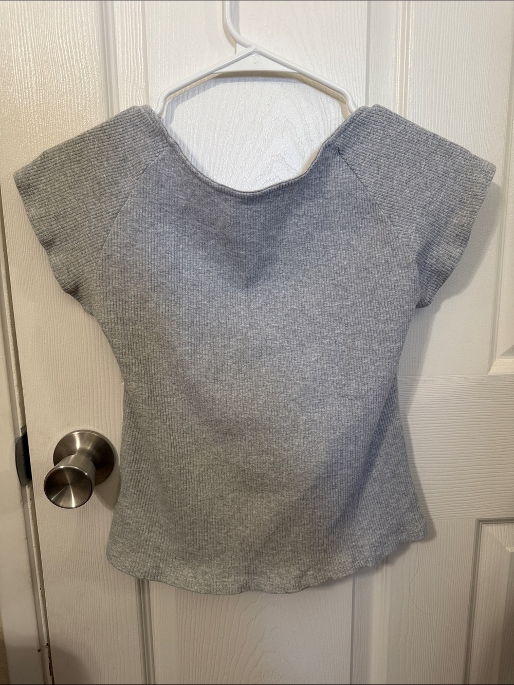 Aerie Light Gray Ribbed Tank Top